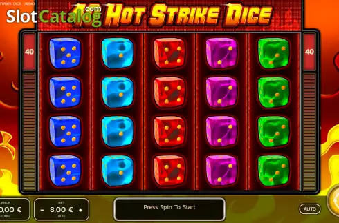 Skärmdump2. 40 Hot Strike Dice slot