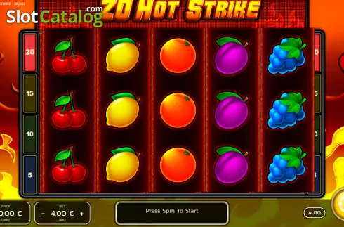 Bildschirm2. 20 Hot Strike slot