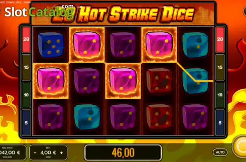 Skärmdump3. 20 Hot Strike Dice slot
