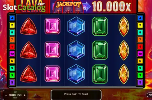 Schermo2. Lava Gems slot