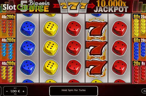 Ekran2. Big Spin Dice yuvası