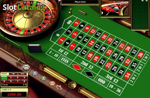 Game Screen 1. American Roulette (Tom Horn Gaming) slot