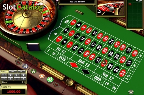 Win Screen. American Roulette (Tom Horn Gaming) slot