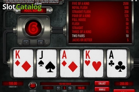 Bildschirm5. Double Poker (Tom Horn Gaming) slot