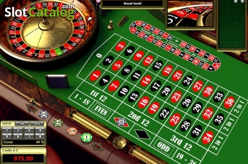 Pantalla4. European Roulette (Tom Horn Gaming) Tragamonedas 