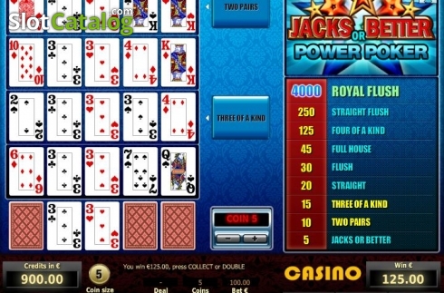 Скрін4. Jacks or Better 4 Hand Poker (Tom Horn Gaming) слот