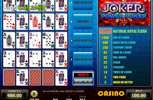 Schermo4. Joker 4 Hand Poker slot