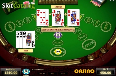 Скрин4. Three Card Poker (Tom Horn Gaming) слот