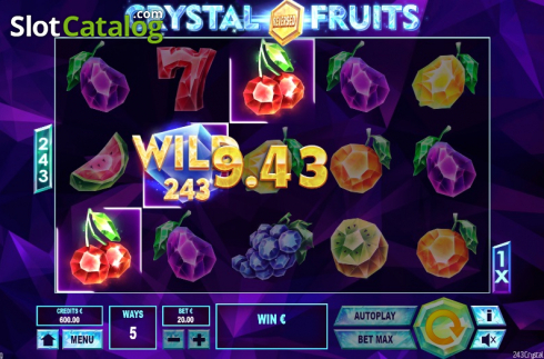 Win screen 1. 243 Crystal Fruits Reversed slot