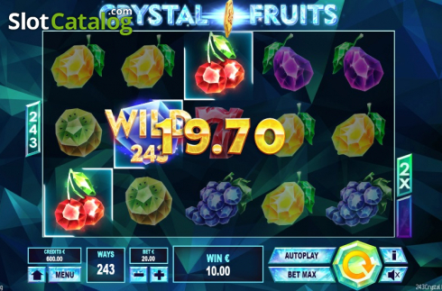 Win screen 2. 243 Crystal Fruits Reversed slot