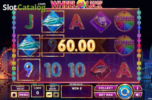 画面3. Wheel of Luck (Tom Horn Gaming) カジノスロット