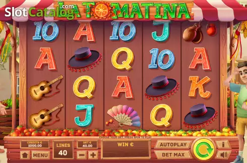 画面2. La Tomatina (Tom Horn Gaming) カジノスロット