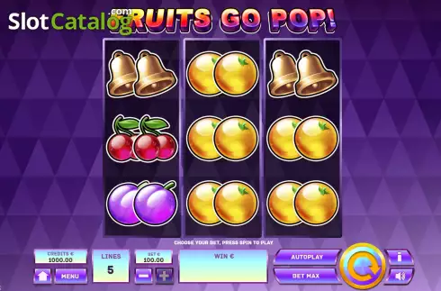 Bildschirm2. Fruits Go Pop slot