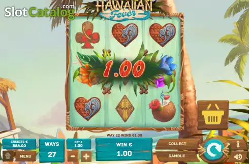 Win screen 2. Hawaiian Fever slot