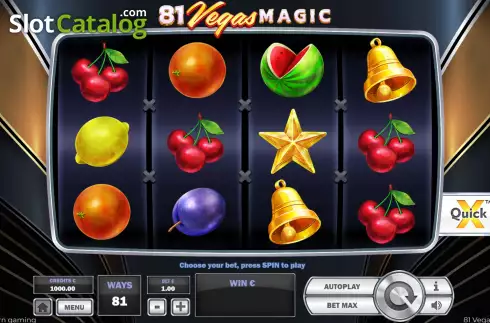 Game Screen. 81 Vegas Magic slot