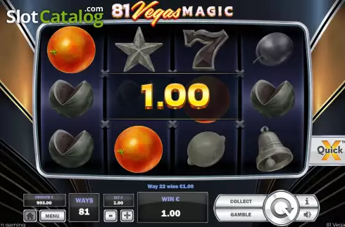Écran4. 81 Vegas Magic Machine à sous