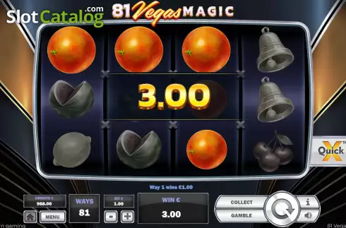 Win Screen 2. 81 Vegas Magic slot