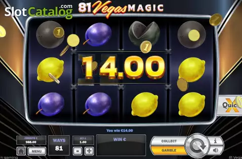Win Screen 3. 81 Vegas Magic slot