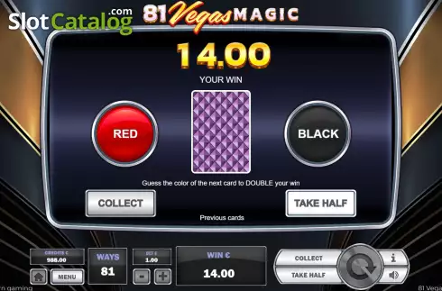 Win Screen 4. 81 Vegas Magic slot