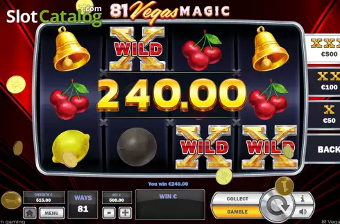 Écran9. 81 Vegas Magic Machine à sous