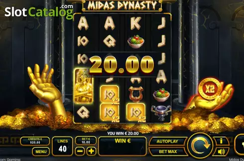 Win screen 2. Midas Dynasty slot