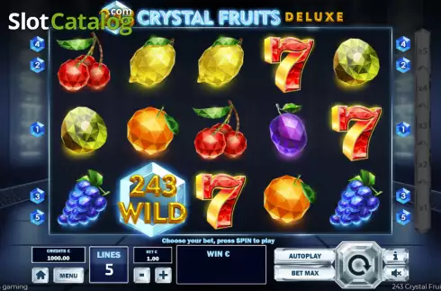 Ekran2. 243 Crystal Fruits Deluxe yuvası