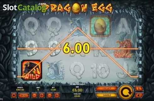 Bildschirm4. Dragon Egg (Tom Horn Gaming) slot