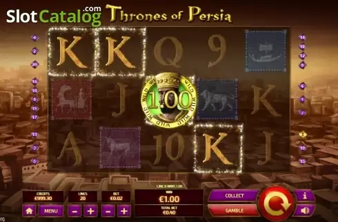 Pantalla5. Thrones of Persia Tragamonedas 