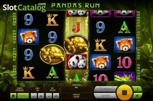 Ecran5. Panda's Run slot