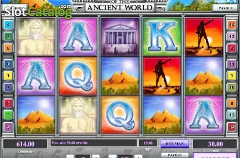 Scatter screen. Wonders of the Ancient World slot