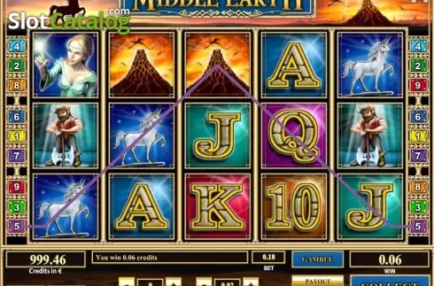 Win screen. Middle Earth slot