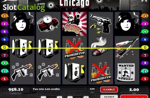 Win screen. Chicago (Tom Horn Gaming) slot