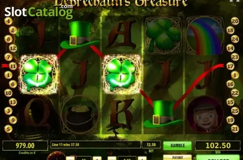 画面4. Leprechaun's Treasure カジノスロット