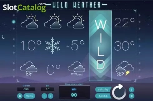 Expanding Symbols screen. Wild Weather slot
