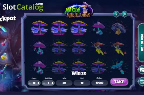 Bildschirm3. Magic Mashrooms slot