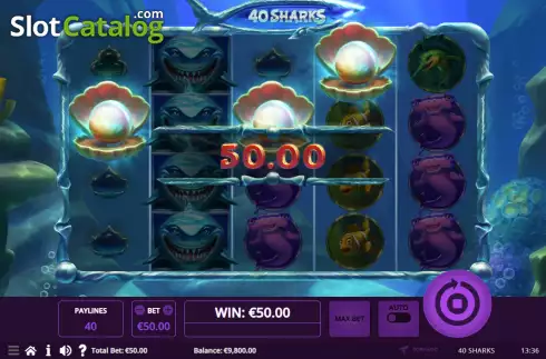 画面3. 40 Sharks カジノスロット