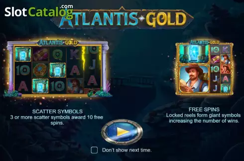Ecran2. Atlantis Gold slot