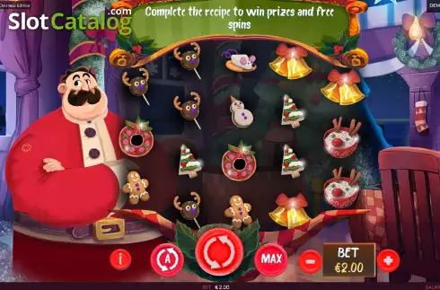 Game Screen. Mega Chef: Christmas Edition slot