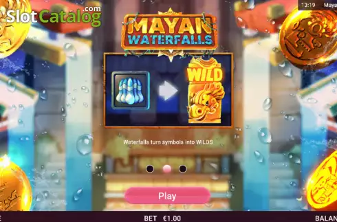 Bildschirm2. Mayan Waterfalls slot