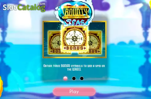 Start Screen. Bounty Seas slot