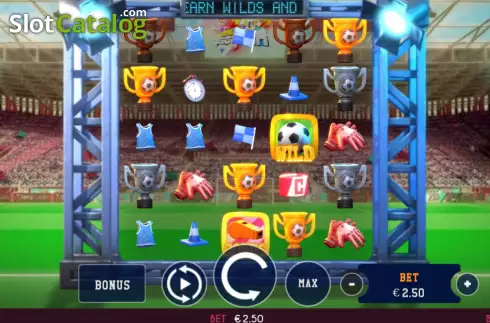 Game screen. Wild Cup Soccer slot