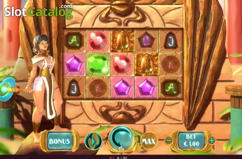Game screen. Jade of Cleopatra slot