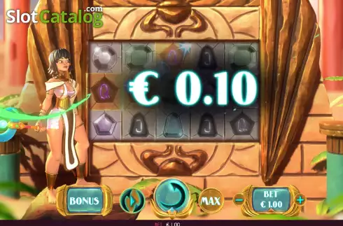 Win screen. Jade of Cleopatra slot