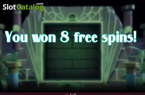 Free Spins screen. Jade of Cleopatra slot