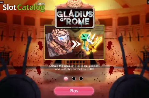 Bildschirm2. Gladius of Rome slot