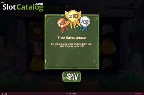 Free Spins Win Screen 2. Chicken Squad slot