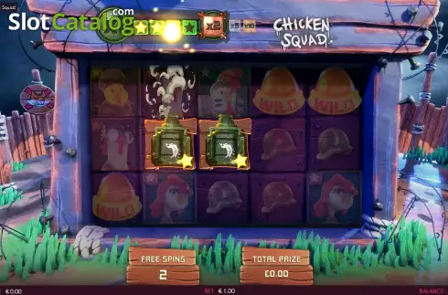 画面9. Chicken Squad カジノスロット