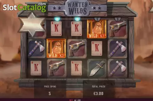 Free Spins screen 2. Wanted Wilds slot