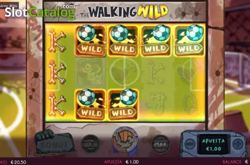 Win screen 2. The Walking Wild slot