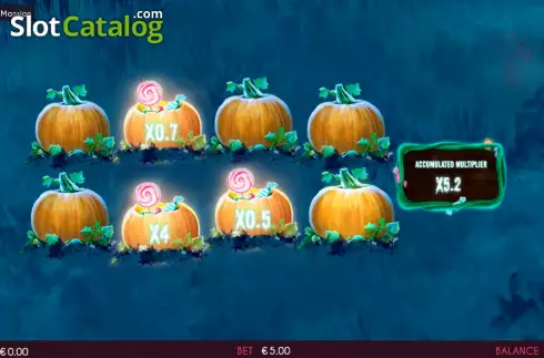 Bonus Game screen. Halloween Mansion slot